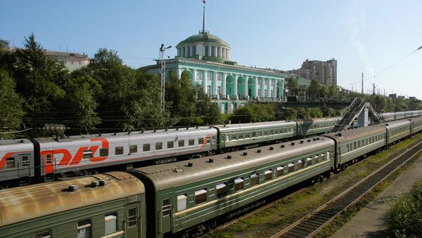 Железнодорожный вокзал города Мурманска. Архивное фото - Sputnik Таджикистан