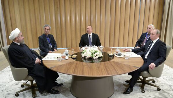 Визит президента РФ Владимира Путина в Азербайджан - Sputnik Таджикистан