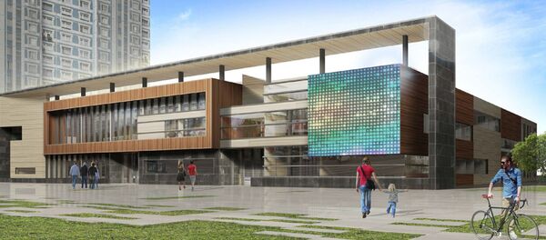 Эскиз культурно-досугового центра в районе Строгино - Sputnik Таджикистан