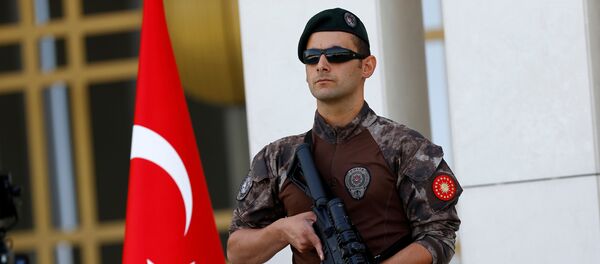 Сотрудник турецкой полиции, архивное фото Сотрудник турецкой полиции, архивное фото - Sputnik Таджикистан
