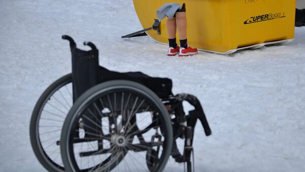 Инвалидная коляска на соревнованиях. Архивное фото - Sputnik Таджикистан