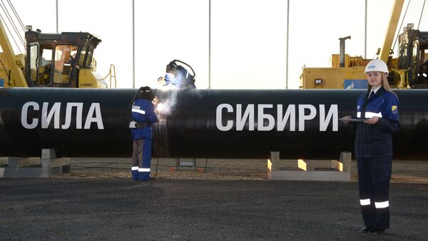 Газопровод Сила Сибири, архивное фото - Sputnik Таджикистан
