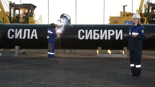Газопровод Сила Сибири, архивное фото - Sputnik Таджикистан