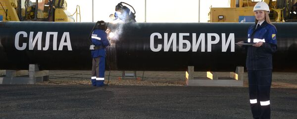 Газопровод Сила Сибири, архивное фото - Sputnik Таджикистан
