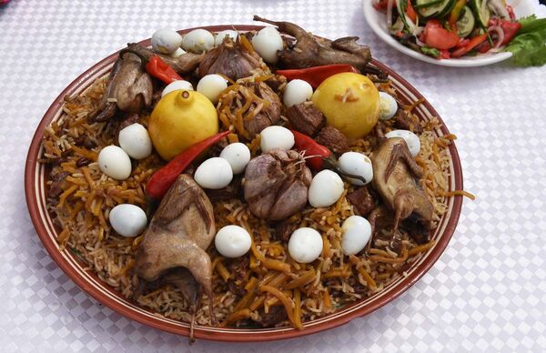 Конкурс-фестиваль на лучший плов в Душанбе Конкурс-фестиваль на лучший плов в Душанбе - Sputnik Таджикистан