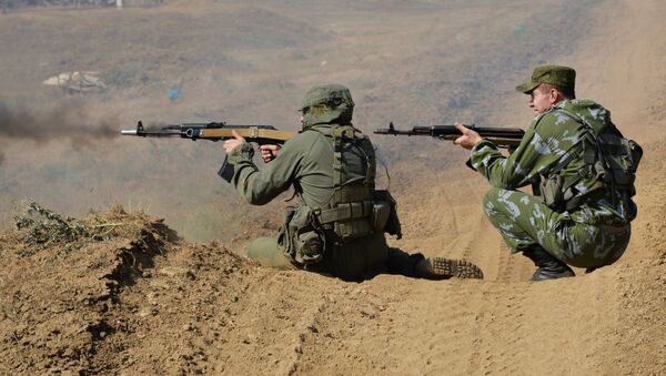 Мотострелковая бригада, архивное фото - Sputnik Таджикистан