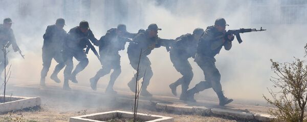 Машқҳои муштараки Тоҷикистону Русия. Акс аз бойгонӣ - Sputnik Тоҷикистон