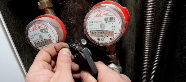 Счетчик расхода потребления воды, архивное фото - Sputnik Тоҷикистон