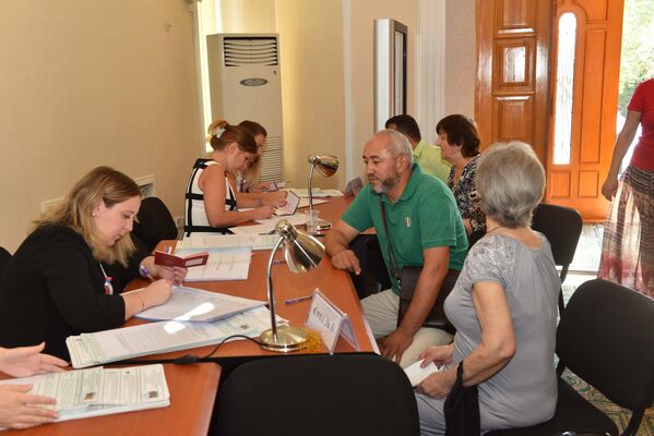 Избирательный участок № 8278 был организован в здании Российского центра науки и культуры - Sputnik Таджикистан