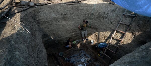 Архивное фото археологических раскопок Архивное фото археологических раскопок - Sputnik Таджикистан