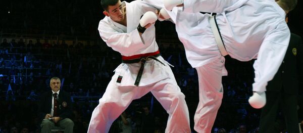 Соревнования по каратэ, архивное фото - Sputnik Тоҷикистон