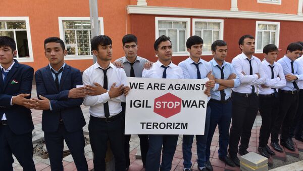 Таджикские студенты протестуют против нахождения ПИВТ на заседании ОБСЕ - Sputnik Таджикистан