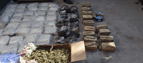 Церемония сжигания наркотиков в Душанбе - Sputnik Тоҷикистон