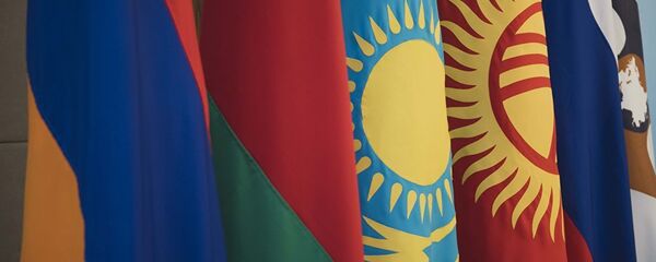 Флаги стран ЕАЭС, архивное фото - Sputnik Таджикистан