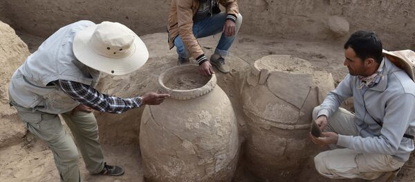 Раскопки в районе Абдурахмони Джами - Sputnik Таджикистан