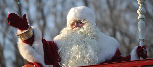 Встреча всероссийского Деда Мороза в Парке Горького Встреча всероссийского Деда Мороза в Парке Горького - Sputnik Таджикистан