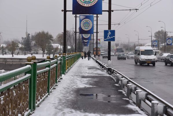 Первый снег в Душанбе: мороз и новогоднее настроение - Sputnik Таджикистан