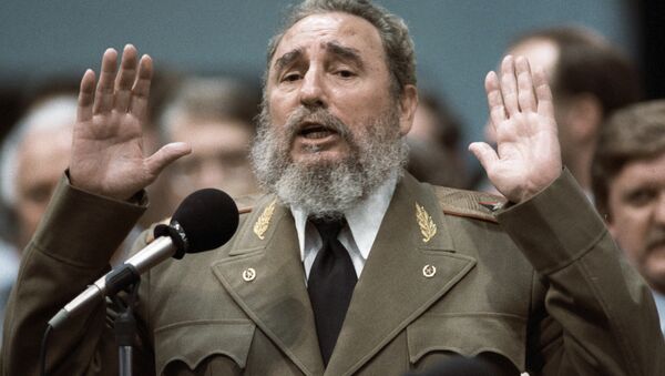 Первый Секретарь ЦК компартии Кубы Фидель Кастро, архивное фото - Sputnik Таджикистан