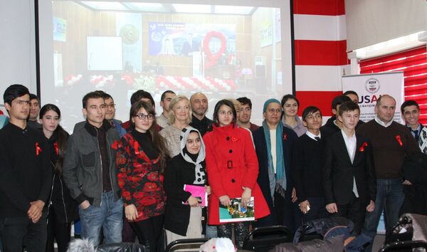 Мероприятие, посвященное Всемирному дню борьбы со СПИДом в Американском уголке в Душанбе - Sputnik Тоҷикистон