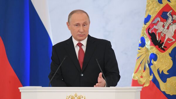 Ежегодное послание президента РФ В. Путина Федеральному Собранию - Sputnik Таджикистан
