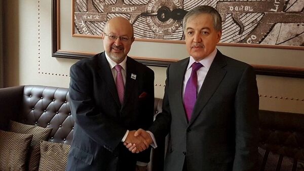 Встреча Министра иностранных дел Таджикистана Сироджидина Аслова с Генеральным Секретарем Организации Ламберто Заньером - Sputnik Таджикистан