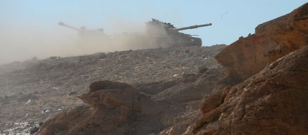 Позиции правительственной армии Сирии в окрестностях Пальмиры, архивное фото Позиции правительственной армии Сирии в окрестностях Пальмиры, архивное фото - Sputnik Таджикистан