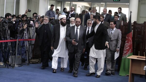 Лидеры Хезб-э-Ислами в Кабуле, архивное фото - Sputnik Таджикистан