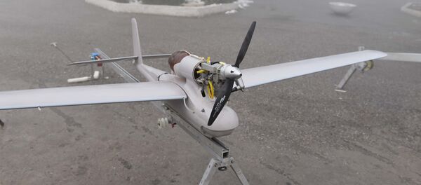 Беспилотник на выставке вооружений - Sputnik Тоҷикистон