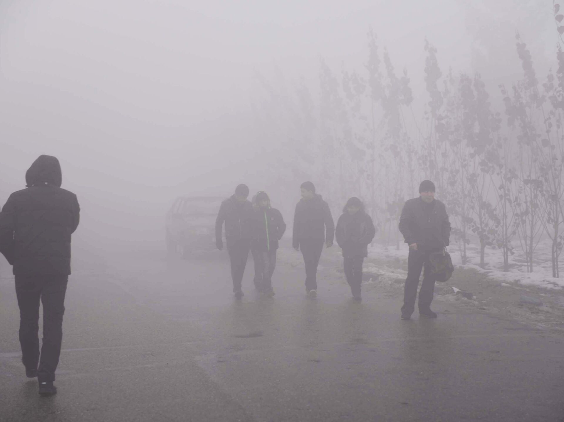 Туман пришел в движение. Туман в Таджикистане. Туман в Таджикистане и снег. Душанбе в тумане. Град, туман в Таджикистане.