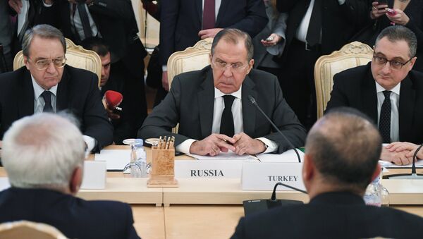 Встреча глав МИД России, Ирана и Турции - Sputnik Таджикистан