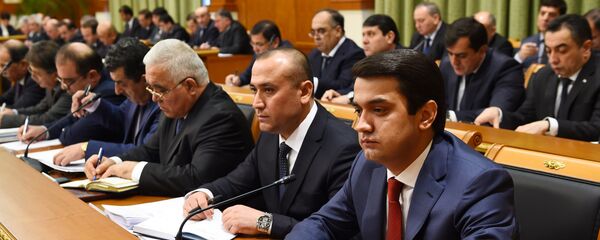 Рустам Эмомали на заседании правительства республики - Sputnik Таджикистан