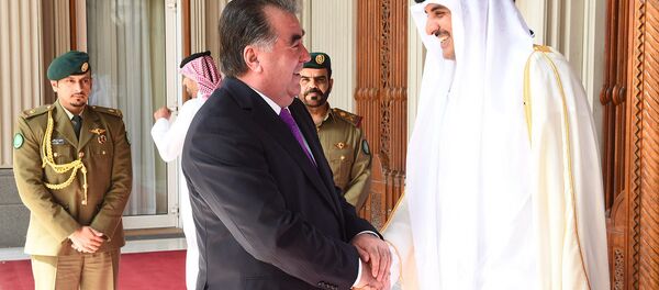 Мулоқоти президенти ҶТ бо Амири Қатар. Акс аз бойгонӣ - Sputnik Тоҷикистон