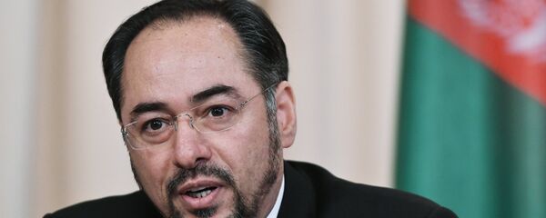 Министр иностранных дел Афганистана Салахуддин Раббани Министр иностранных дел Афганистана Салахуддин Раббани - Sputnik Тоҷикистон