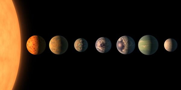 Планеты системы TRAPPIST-1 Планеты системы TRAPPIST-1 - Sputnik Таджикистан