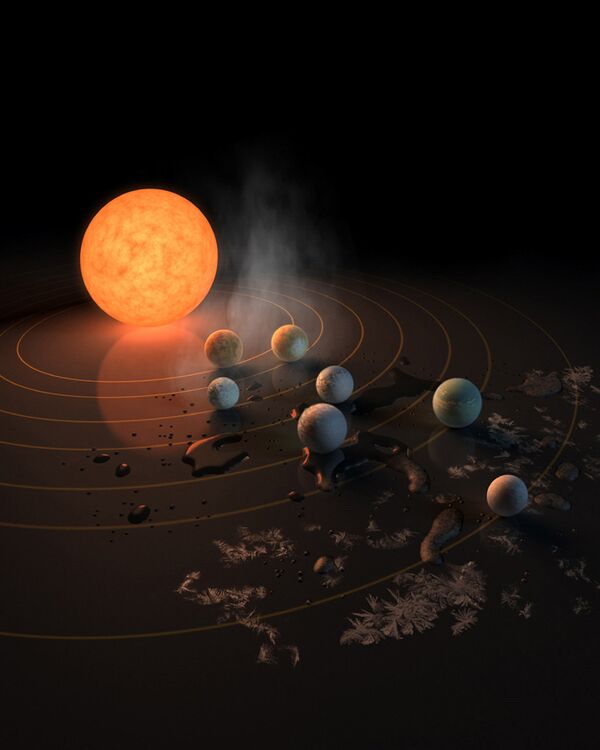 Планеты системы TRAPPIST-1 Планеты системы TRAPPIST-1 - Sputnik Таджикистан