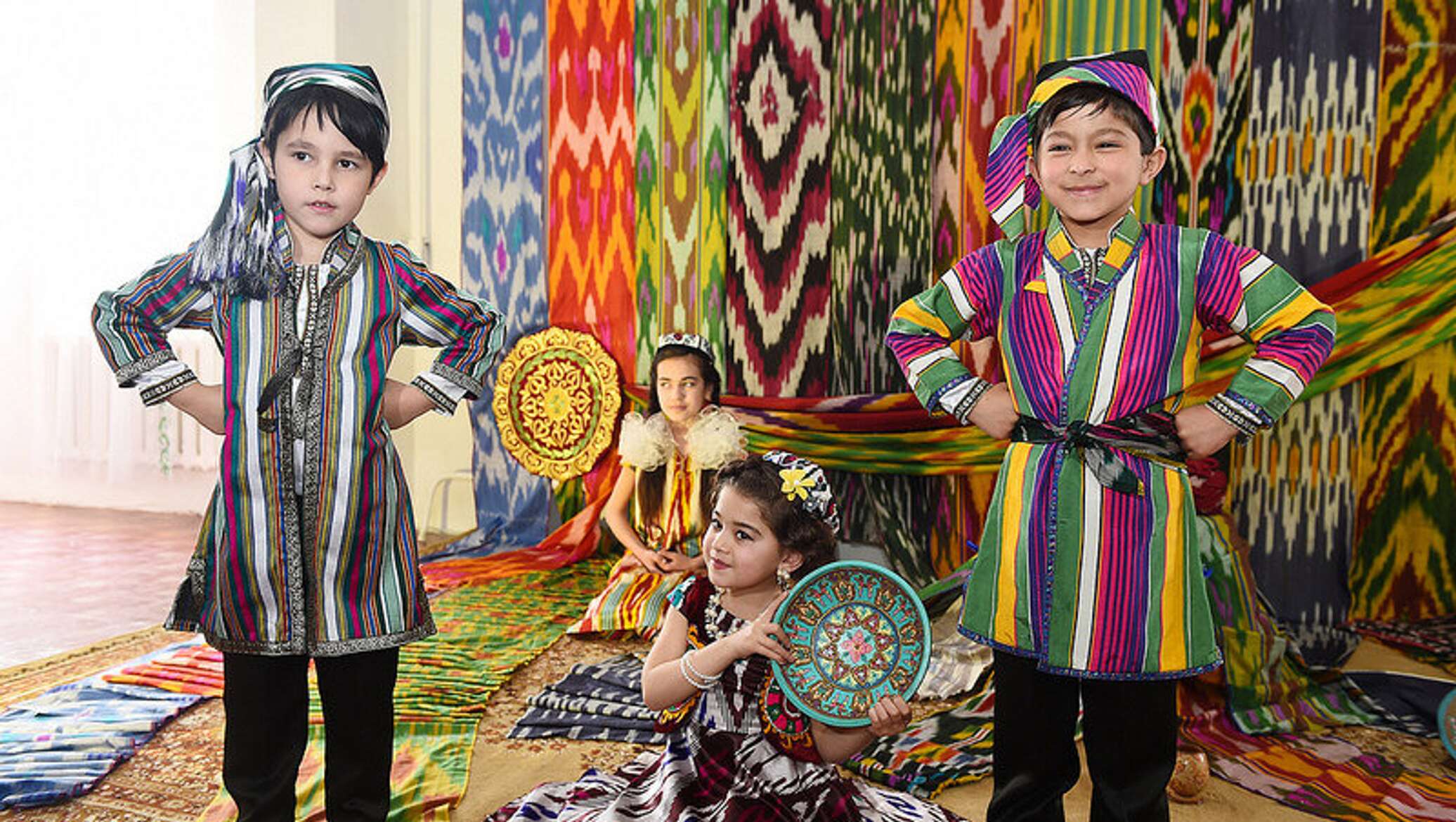 Таджикистан детский национальный костюм чакан