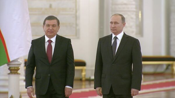 Владимир Путин принял Шавката Мирзиёева в Кремле - Sputnik Таджикистан