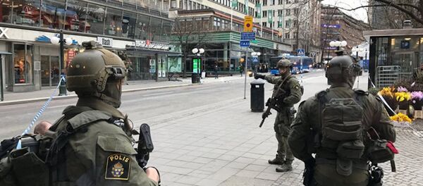 Полиция Стокгольма, архивное фото Полиция Стокгольма, архивное фото - Sputnik Таджикистан