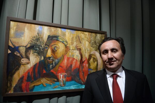 Выставка Дорога домой, Чрезвычайный и Полномочный посол Таджикистана в РФ Имомуддин Сатторов - Sputnik Таджикистан