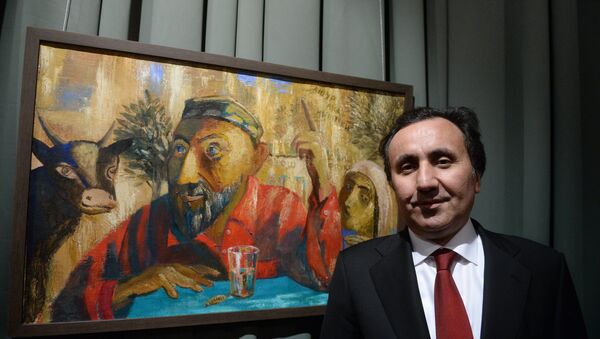 Выставка Дорога домой, Чрезвычайный и Полномочный посол Таджикистана в РФ Имомуддин Сатторов - Sputnik Таджикистан