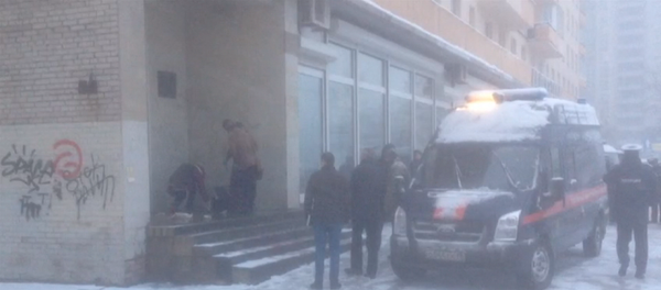 Место взрыва неизвестного предмета в руках у петербуржца - Sputnik Таджикистан