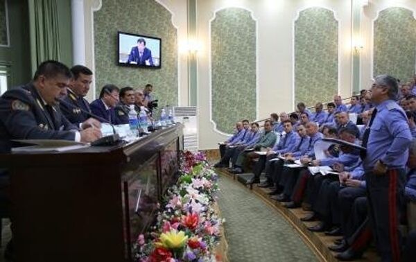 Ҷаласаи назди вазири корҳои дохилии ҶТ Ҷаласаи назди вазири корҳои дохилии ҶТ - Sputnik Тоҷикистон