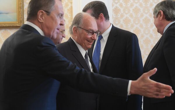 Встреча главы МИД РФ Сергея Лаврова с принцем Каримом Ага-Ханом IV - Sputnik Таджикистан