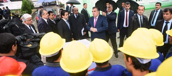 Президент Таджикистана Рахмон Эмомали на церемонии открытия, архивное фото - Sputnik Таджикистан