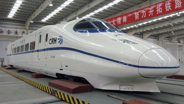 Постройка высокоскоростных поездов в Китае, архивное фото - Sputnik Таджикистан