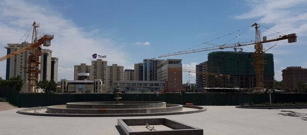 Строительство национального театра - Sputnik Таджикистан