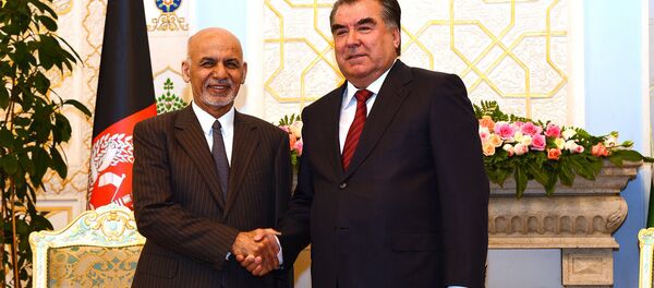 Оғози сафари расмии Раисҷумҳури Ҷумҳурии Исломии Афғонистон Муҳаммад Ашраф Ғанӣ ба Тоҷикистон 10.05.2016 - Sputnik Тоҷикистон