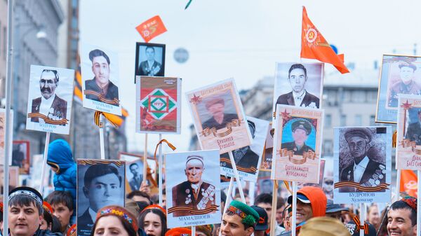 Портреты героев Таджикистана с парада Бессмертный полк - Sputnik Таджикистан