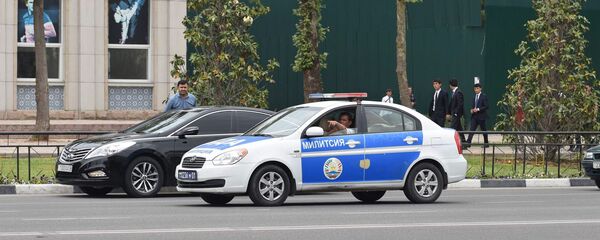 Машина милиции в Душанбе, архивное фото - Sputnik Тоҷикистон