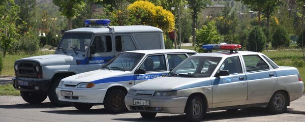 Машины милиции в Душанбе, архивное фото - Sputnik Тоҷикистон